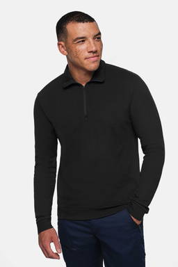 HAKRO Zip-longsleeve piqué MIKRALINAR® ECO 0535