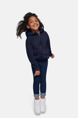 HAKRO Kids sweatvest met capuchon bio-katoen 0565