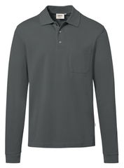 HAKRO Polo de manga comprida com bolso MIKRALINAR® ECO 0817