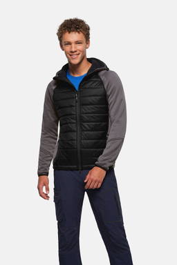 HAKRO Hybride jas met capuchon Contrast 0865