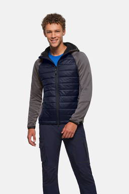 HAKRO Hybride jas met capuchon Contrast 0865
