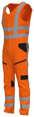 RWS 4-Wege-Stretch-Bodyhose - Fluoreszierendes Orange