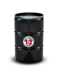 Decorative oil drum 200 L | Black drum | Full color sticker
