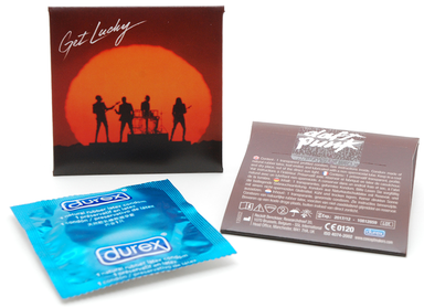 Full color envelop met 1 Durex condoom - Full color