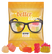 Express mini bag gevuld met 7 g jelly bears | 70 x 84 mm - Transparent