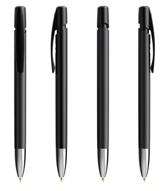 Stylo promotionnel BIC Media Clic Advance - Noir / Argent