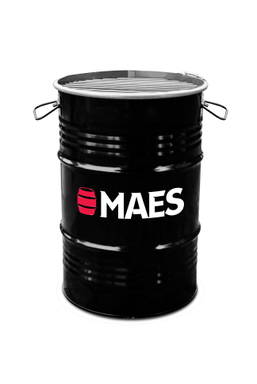 BBQ olievat 60 L | Zwart vat | Full color sticker
