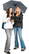 Fare Topless opvouwbare paraplu 5001 - Grey