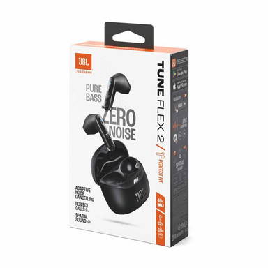 JBL Tune Flex 2 draadloze oordopjes - Zwart