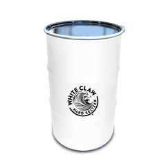 Decorative oil drum 120 L | Own RAL color drum | Full color sticker