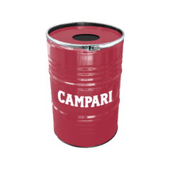 Trash can oil drum 200 L | Own RAL color drum | Full color sticker
