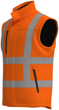 RWS stretch bodywarmer - Fluoreszierendes Orange