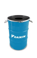 Trash can oil drum 60 L | Custom RAL color drum | Full color sticker