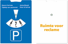 Cardboard parking disc