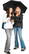 Fare Topless opvouwbare paraplu 5001 - Black