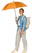 Fare AC regular paraplu 1145 - Orange