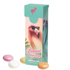 Slim box gevuld met snoep | 30 x 98 x 22 mm