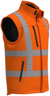 RWS stretch bodywarmer - Fluoreszierendes Orange