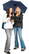 Fare Topless opvouwbare paraplu 5001 - Navy