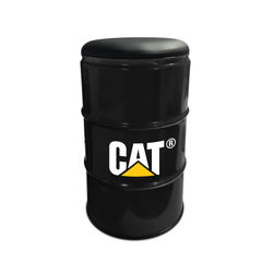Tabouret fût d'huile 60 L | Fût noir | Autocollant couleur