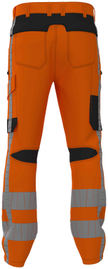 RWS 4-Wege-Stretch-Arbeitshose - Fluoreszierendes Orange