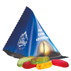 Tetrahedron bag gevuld met snoep | 65 x 70 mm