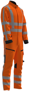 RWS 4-Wege-Stretch-Overall - Fluoreszierendes Orange