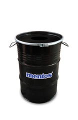 Trash can oil drum 60 L | Black drum | Full color sticker