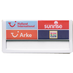 Naambadge in eigen vorm