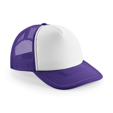 Beechfield Vintage Snapback Trucker Cap - Purple