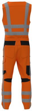 RWS 4-Wege-Stretch-Bodyhose - Fluoreszierendes Orange