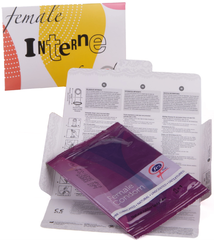 Full color envelop met 1 latex vrije FC2 dames condoom