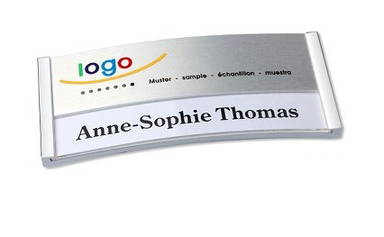 Polar 30 alu-print naambadge - Gold (88) silver