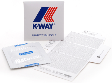 Full color envelop met 1 Pasante condoom - Full color