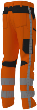 RWS 4-Wege-Stretch-Arbeitshose - Fluoreszierendes Orange