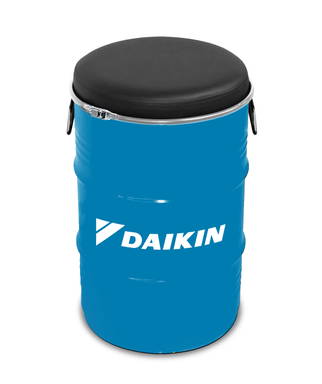 Olievat krukje 60 L | Eigen RAL kleur vat | Full color sticker