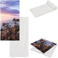 Dubbelzijdige handdoek sublimatie 100 x 180 cm 400 g/m²