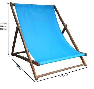 Strandstoel XXL | 3 - 4 personen | 250 x 172,5 cm