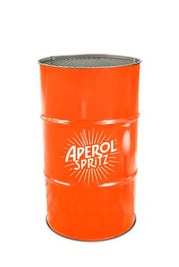 BBQ olievat 120 L | Eigen RAL kleur vat | Full color sticker