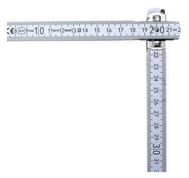 Adga 214 houten vouwmeter - Wit